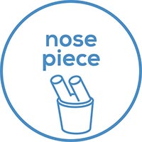 Accessories - A nosepiece is included as an accessory