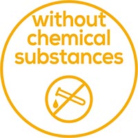Without the use of chemicals